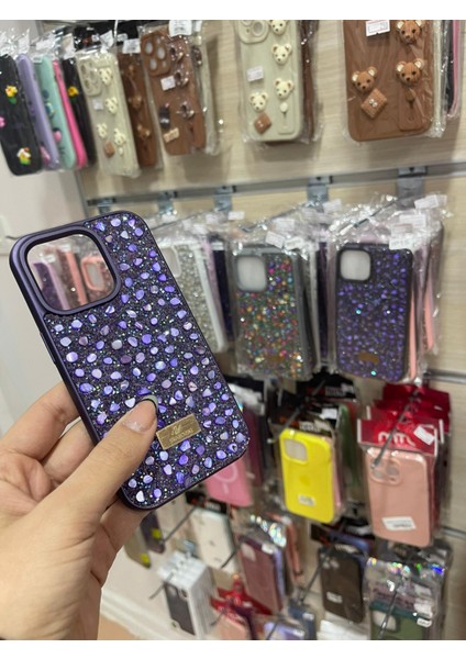 Iphone 15 Pro Max Taşlı Kılıf