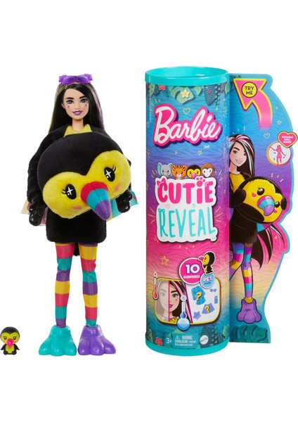 Cutie Reveal Bebekler Tropikal Orman Serisi - Tukan, 3 Yaş ve Üzeri, HKR00