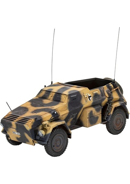German Command Zırhlı Araç SD.KFZ.247 Ausf.b Model Kit Askeri Araç
