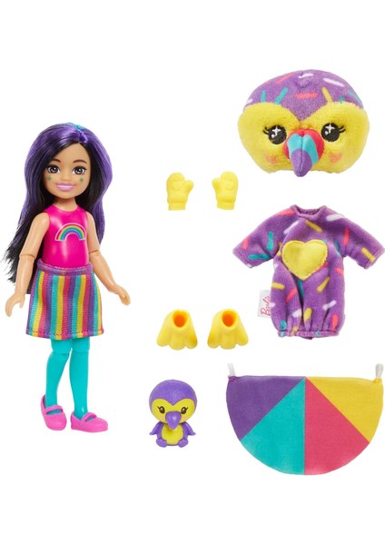 Cutie Reveal Bebekler Chelsea Tropikal Orman Serisi - Kuş, 3 Yaş ve Üzeri, HKR16 modelleri