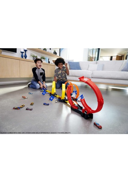 Çok Çemberli Yarış Oyun Seti, 1 Hot Wheels Araba Dahil, Tek Kişilik Veya Çok Oyunculu Rek fiyatları