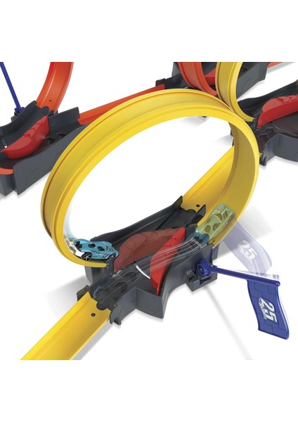 Çok Çemberli Yarış Oyun Seti, 1 Hot Wheels Araba Dahil, Tek Kişilik Veya Çok Oyunculu Rek modelleri