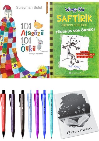 Saftirik 3 Türünün Son Örneği ve 101 Atasözü 101 Öykü 2'li Set - Kalem