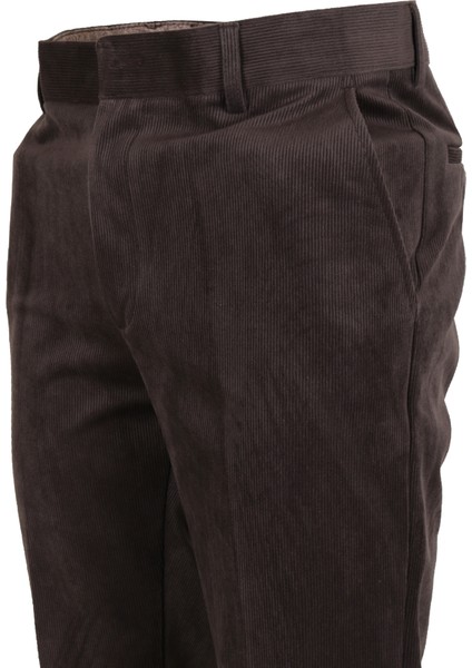 Erkek Kadife Pantolon Normal Kesim Kahverengi RAR01276 modelleri