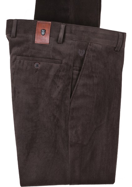 Erkek Kadife Pantolon Normal Kesim Kahverengi RAR01276 fırsatları