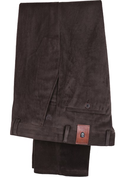 Erkek Kadife Pantolon Normal Kesim Kahverengi RAR01276 indirimleri