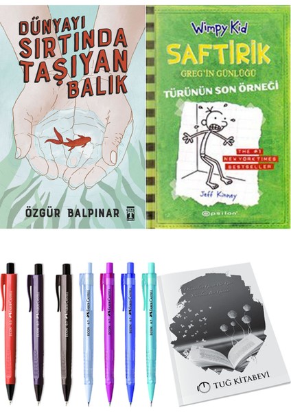 Saftirik 3 Türünün Son Örneği ve Dünyayı Sırtında Taşıyan Balık 2'li Set - Kalem