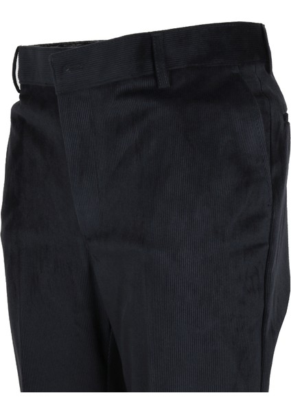 Erkek Kadife Pantolon Normal Kesim Lacivert RAR01275 modelleri