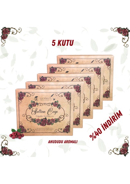 5 KUTU%100 Bitkisel Zayıflam Yardımcı Detoks ve Form Sultan Bitki Çayı 10 Farklı Bileşen