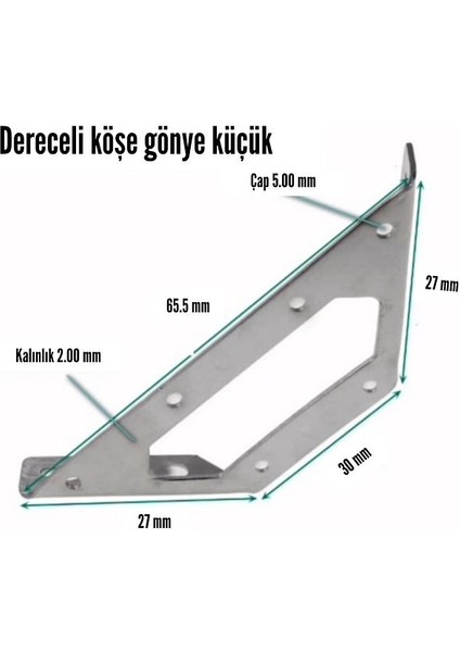 Dereceli Köşe Gönye L Demir 100 Adet indirimleri