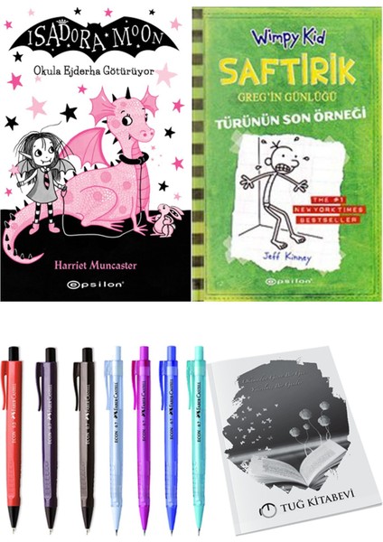 Saftirik 3 Türünün Son Örneği ve Isadora Moon 6 Okula Ejderha Götürüyor 2'li Set - Kalem