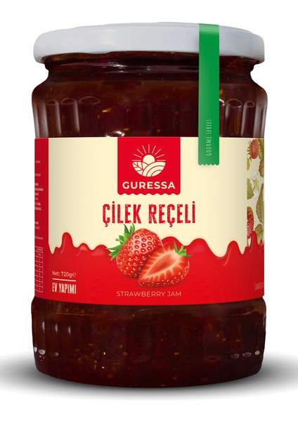 Çilek Reçeli 720 Gr Doğal Ev Yapımı