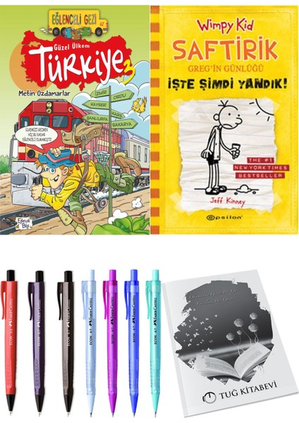 Saftirik 4 Işte Şimdi Yandık! ve Güzel Ülkem Türkiye 3 2'li Set - Kalem
