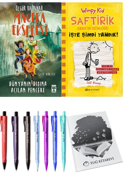Saftirik 4 Işte Şimdi Yandık! ve Gelecek Ekspresi Dünyanın Dışına Açılan Pencere 2'li Set - Kalem