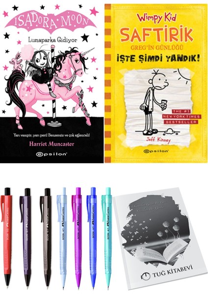 Saftirik 4 Işte Şimdi Yandık! ve Isadora Moon 7 Lunaparka Gidiyor 2'li Set - Kalem