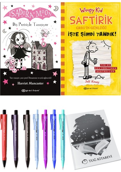 Saftirik 4 Işte Şimdi Yandık! ve Isadora Moon 13 Diş Perisiyle Tanışıyor 2'li Set - Kalem