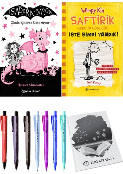 Saftirik 4 Işte Şimdi Yandık! ve Isadora Moon 6 Okula Ejderha Götürüyor 2'li Set - Kalem