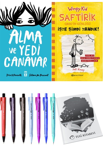 Saftirik 4 Işte Şimdi Yandık! ve Alma ve Yedi Canavar 2'li Set - Kalem