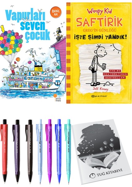 Saftirik 4 Işte Şimdi Yandık! ve Vapurları Seven Çocuk 2'li Set - Kalem