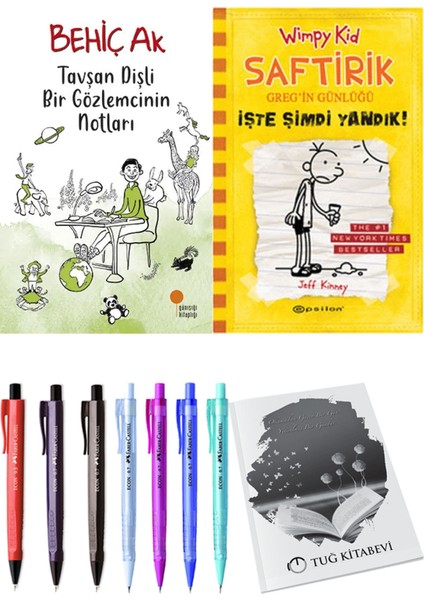 Saftirik 4 Işte Şimdi Yandık! ve Tavşan Dişli Bir Gözlemcinin Notları 2'li Set - Kalem