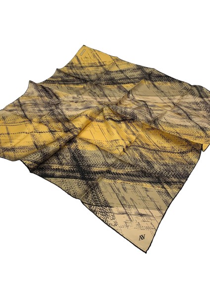 Armine Ipek Eşarp 2025 Kış - 9236-05 Safran Twill