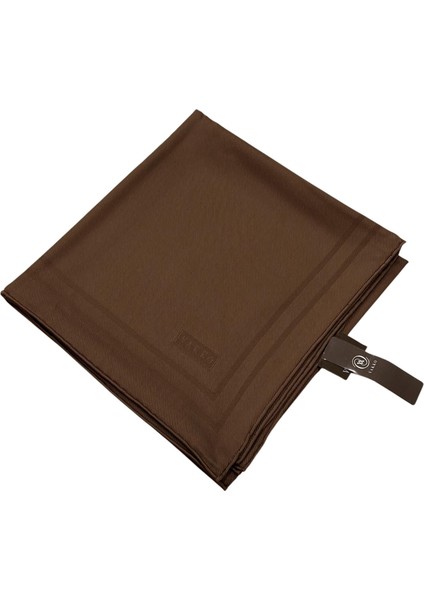 Jakarlı Twill Ipek Eşarp - Çerçeve - Krem