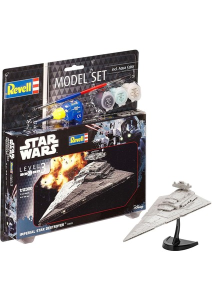 Modellbausatz Star Wars Imperial Star Destroyer Ölçek 1: 12300, Level 3, Taklidi ile Bir Çok