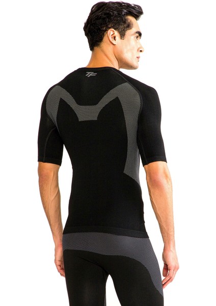 Extreme Erkek Seamless Termal Kısa Kollu İçlik Seti Siyah fırsatları