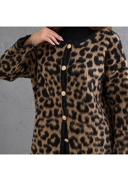 Leopar Desenli Hırka fiyatları