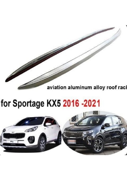 Kia Sportage Uyumlu Tavan Çıtası 2015-2021 Arası Silver Gümüş Gri Orjinal Ürün