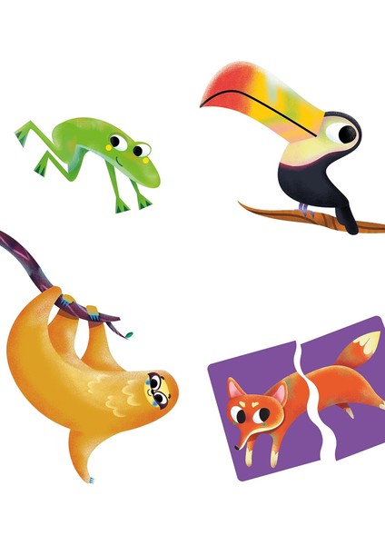 Animal Puzzle Sevimli Hayvanlar Yapboz 75043