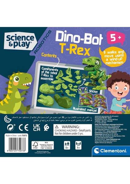 Robotik Laboratuvarı Dino Bot T Rex 75073