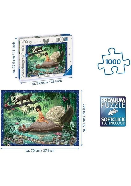 Puzzle, Wd Jungle Book, 1000 Parça modelleri