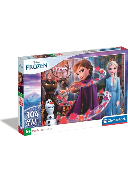 - 104 Parça Glitter Puzzle - Frozen 2 - 1