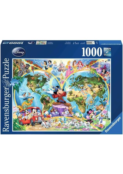 (157853) 1000 Parça Puzzle Wd, World Map