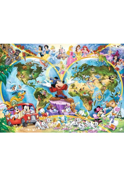 (157853) 1000 Parça Puzzle Wd, World Map