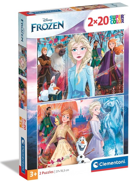 - 2X20 Parça Puzzle - Frozen 2