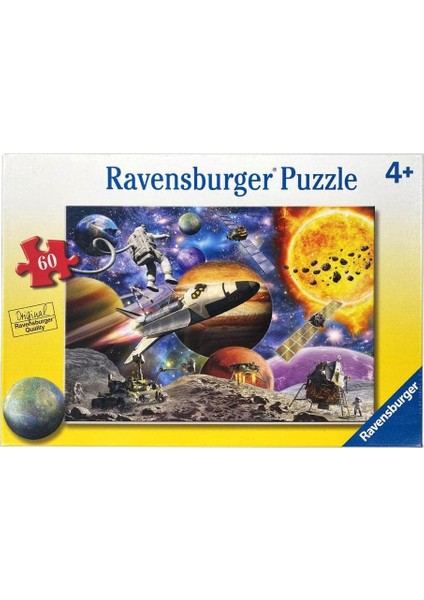 51625 Uzayda Keşif Puzzle, 60 Parça, Çok Renkli