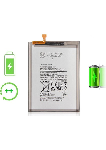 Samsung Galaxy M12 M115F ile Uyumlu Güclendirilmis Pil Batarya