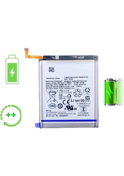 Samsung Galaxy S20 Fe G780F ile Uyumlu Güclendirilmis Pil Batarya