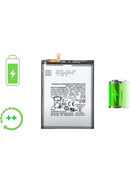 Samsung Galaxy M22 M225F ile Uyumlu Güclendirilmis Pil Batarya