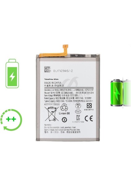 Samsung Galaxy M52 5g M526F ile Uyumlu Güclendirilmis Pil Batarya