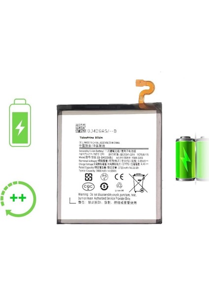 Samsung Galaxy A9 2018 A920F ile Uyumlu Güclendirilmis Pil Batarya