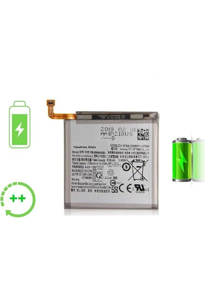 Samsung Galaxy A80 A805F ile Uyumlu Güclendirilmis Pil Batarya