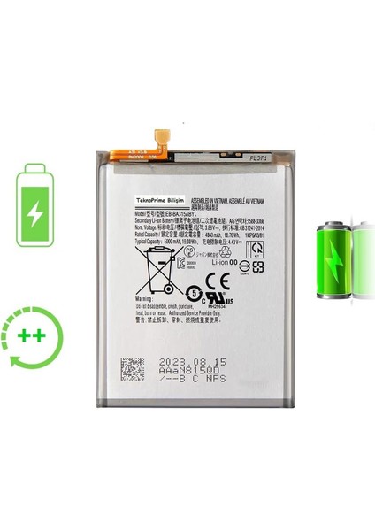 Samsung Galaxy A31 A315F ile Uyumlu Güclendirilmis Pil Batarya