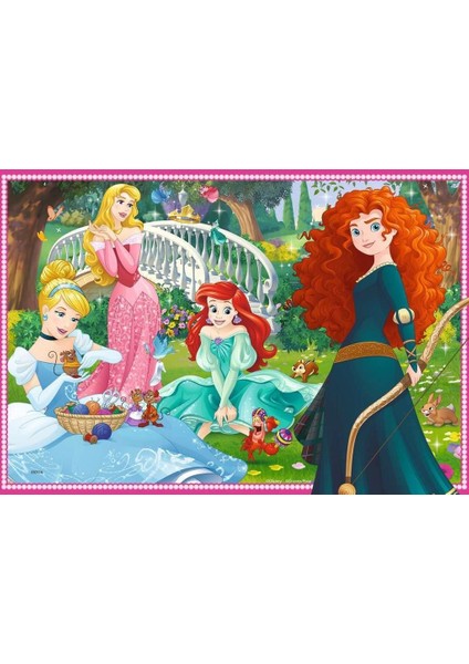 (76208) 2 x 12 Parça Puzzle Wd, Princess modelleri