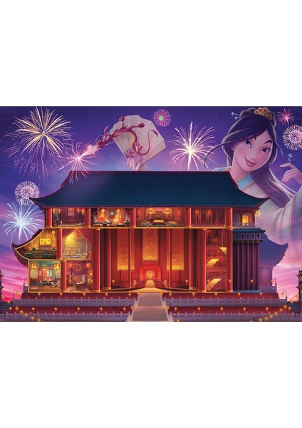 Disney Castle Koleksiyonu: Mulan Yetişkinler Için 1000 Parça Yapboz - 17332 - Her Parça