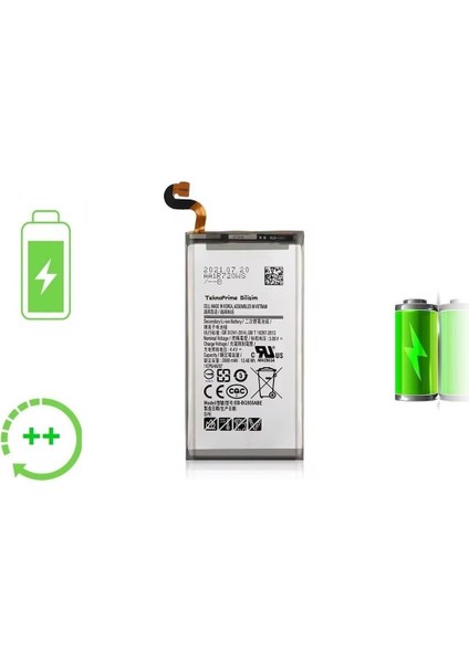 Samsung Galaxy S8 Plus G955F ile Uyumlu Güclendirilmis Pil Batarya