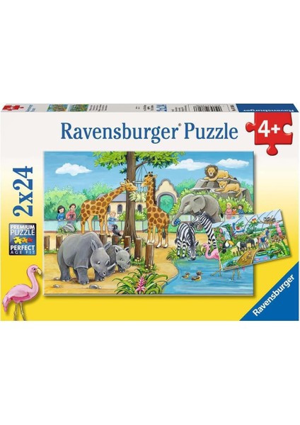 2 x 24 Parça Yapboz Zoo (78066)