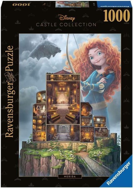 Disney Kalesi Koleksiyonu: Merida Yetişkinler Için 1000 Parça Yapboz | Benzersiz Softcl